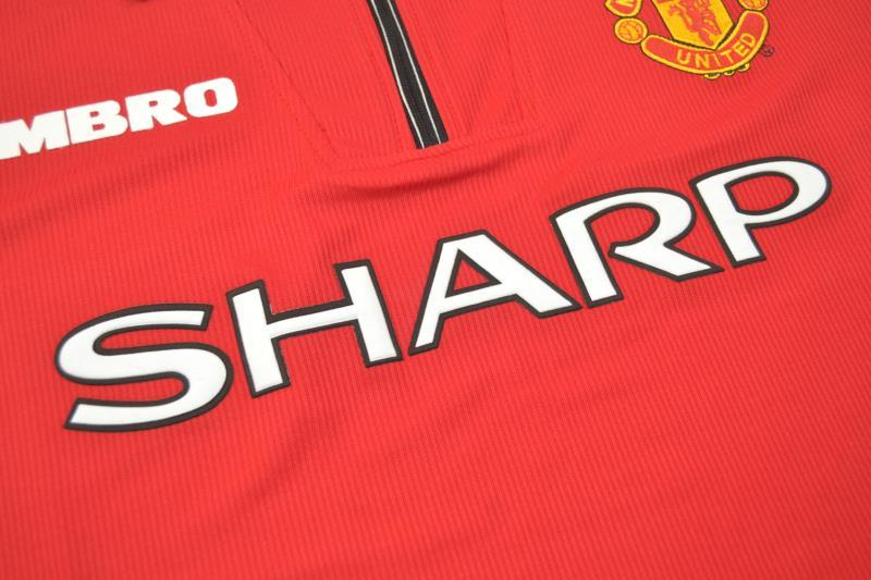 Camisa Manchester United Home 98/99 - Versão Retrô "Stam" Nº 6