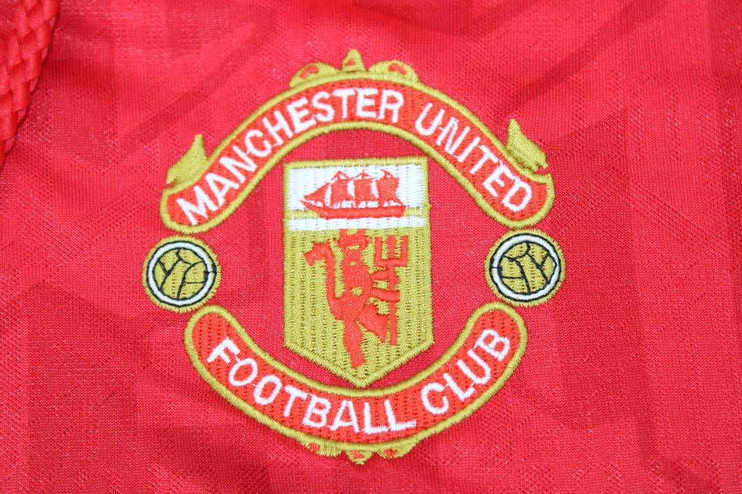 Camisa Manchester United Manga Longa Home 92/94 - Versão Retrô