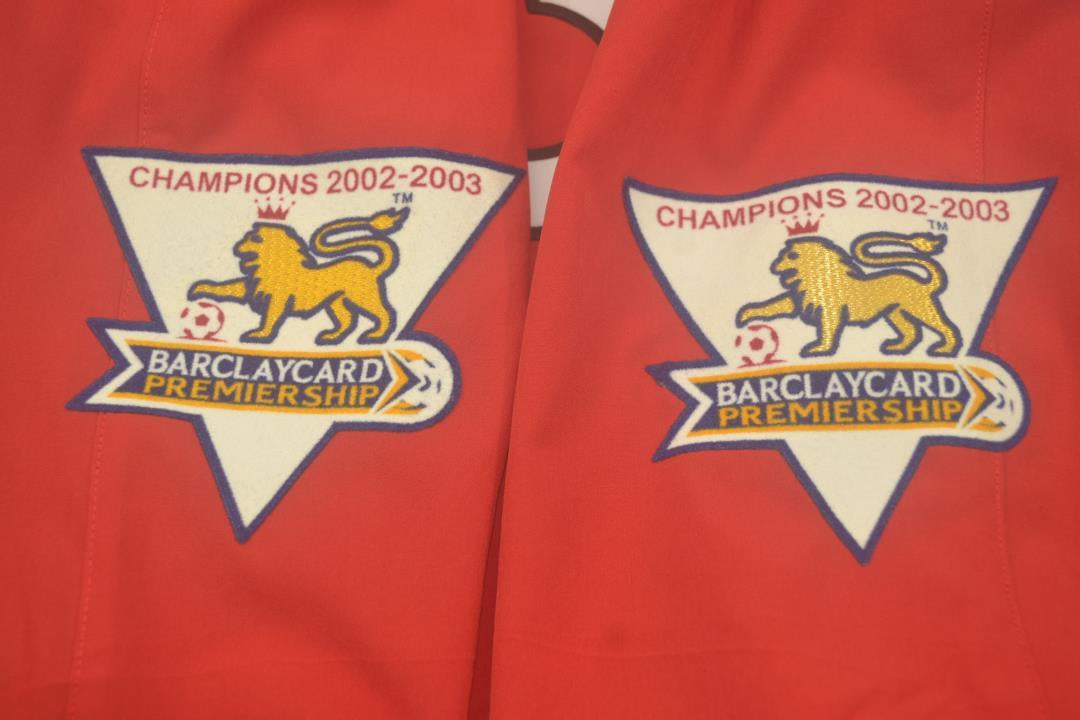 Camisa Manchester United Manga Longa 02/03 - Versão Retrô "Beckham" Nº 7