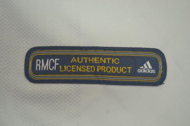 Camisa Real Madrid Manga Longa Home 01/02 - Versão Retrô