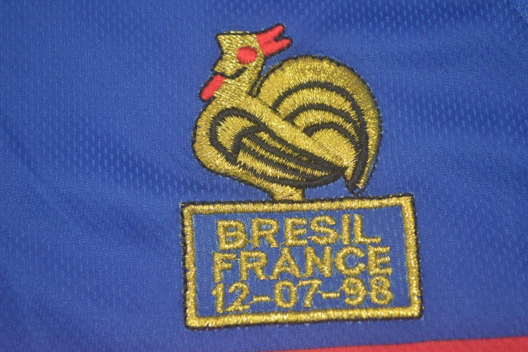 Camisa Retrô França Home Copa do Mundo Versão 1998 "Makélélé" N°24