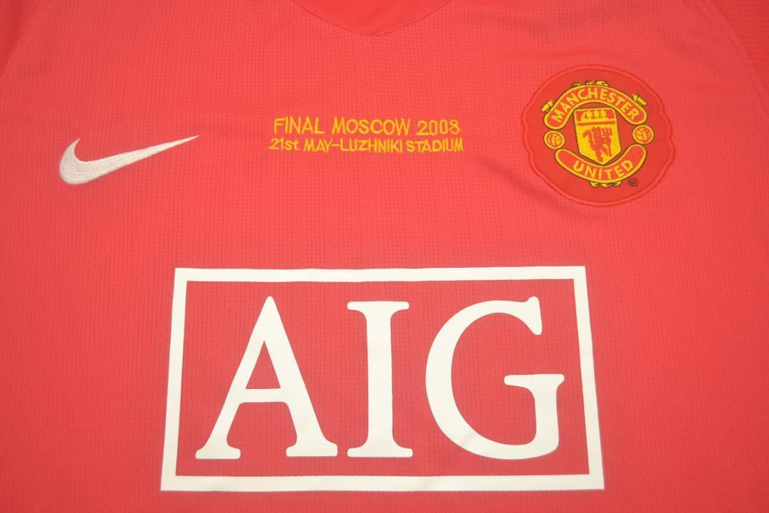 Camisa Manchester United Manga Longa Home 07/08 - Versão Retrô
