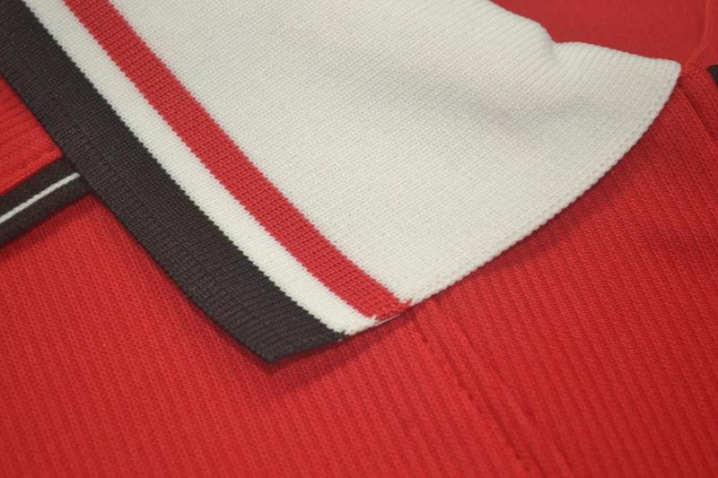 Camisa Manchester United Manga Longa Home 98/99 - Versão Retrô