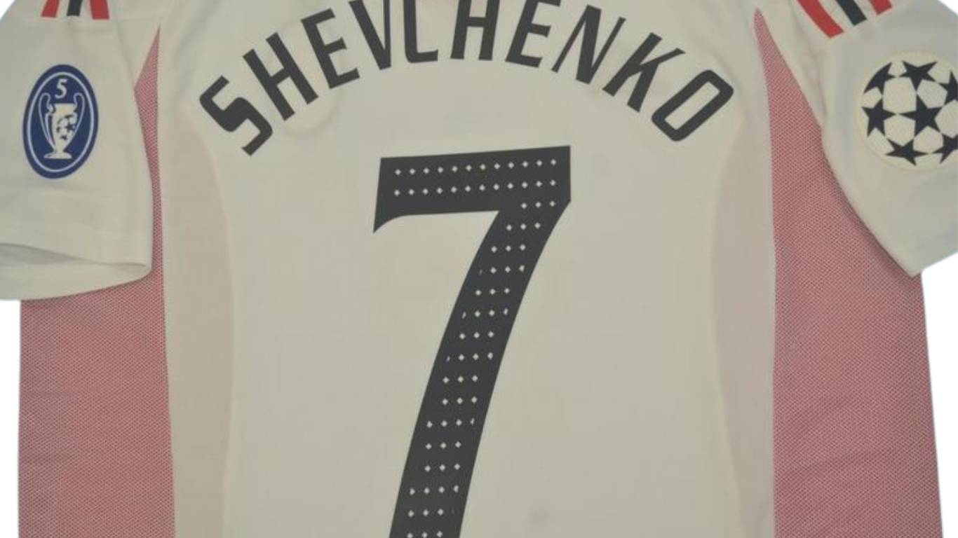 Camisa Retrô Milan UCL Final 02/03 "Shevchenko" N°.7