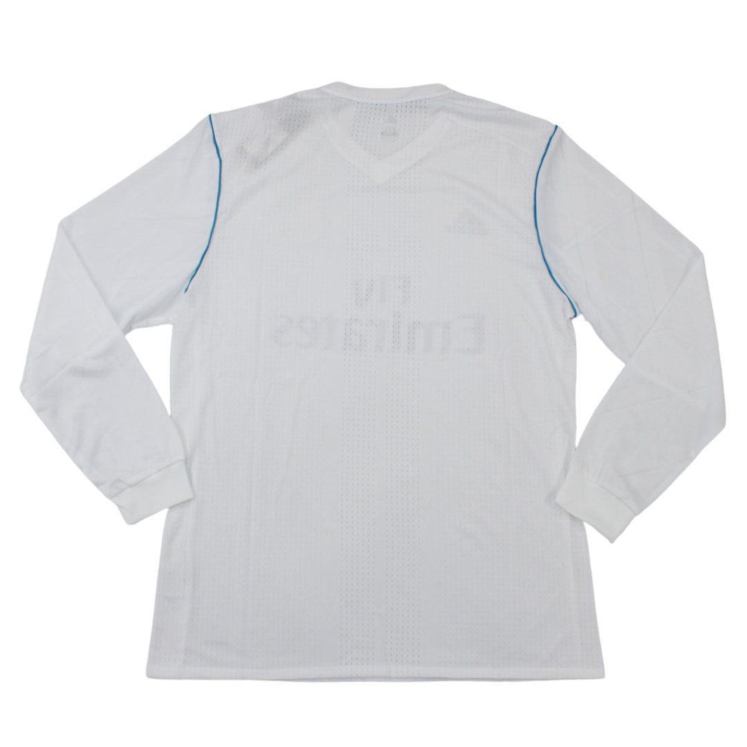 Camisa Real Madrid Manga Longa Home 17/18 - Versão Retrô