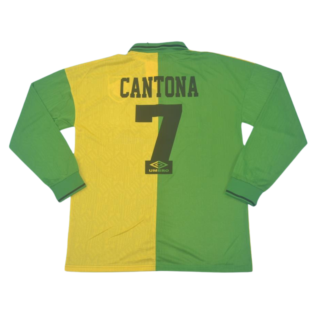 Camisa Manchester United Manga Longa 92/94 - Versão Retrô "Cantona" Nº 7