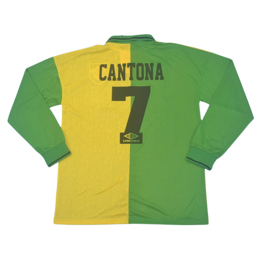 Camisa Manchester United Manga Longa 92/94 - Versão Retrô "Cantona" Nº 7