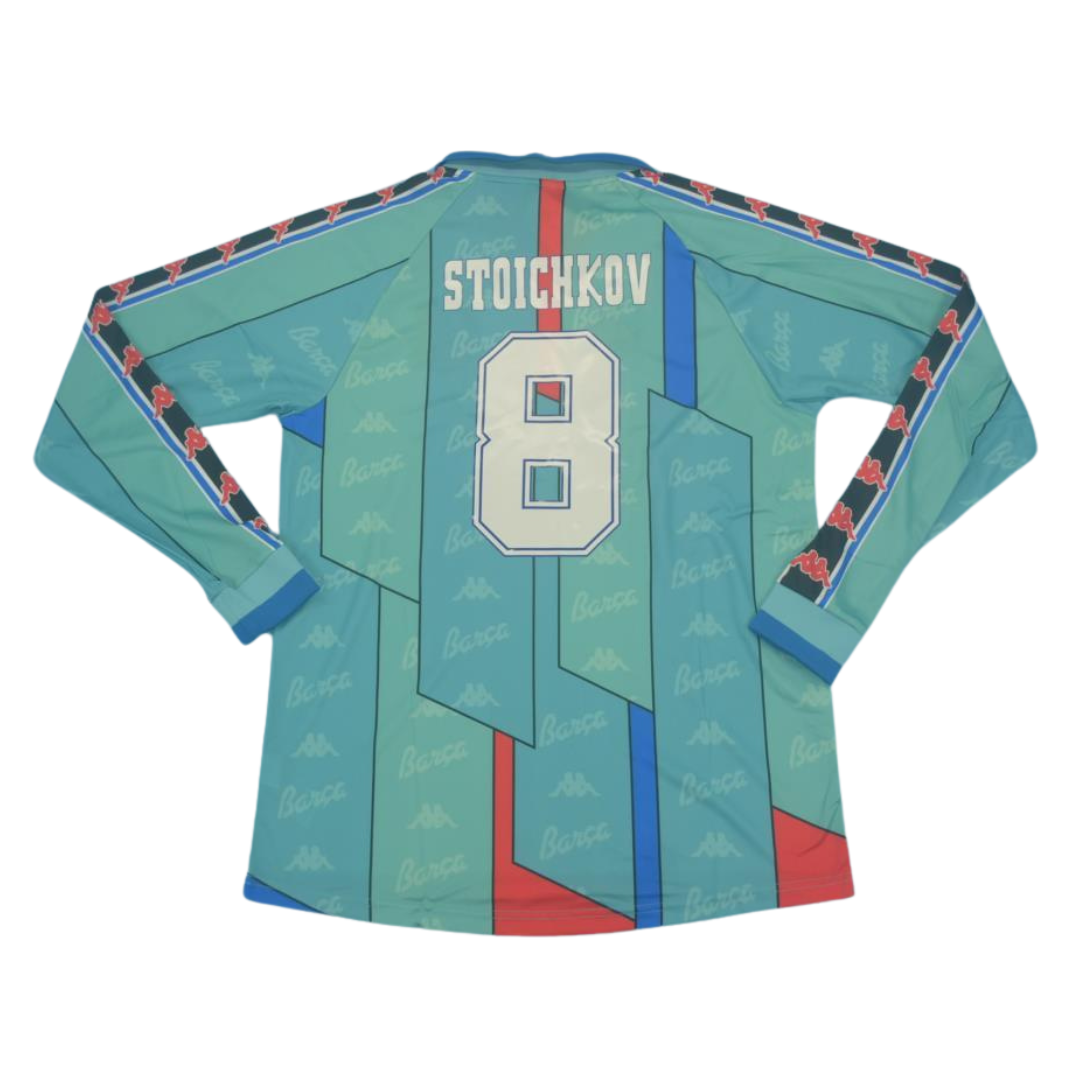 Camisa Barcelona Manga Longa 96/97 - Versão Retrô "Stoichkov" Nº 8