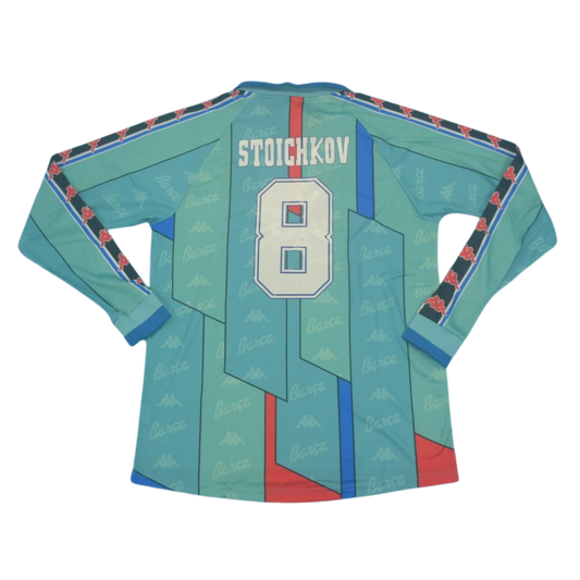 Camisa Barcelona Manga Longa 96/97 - Versão Retrô "Stoichkov" Nº 8