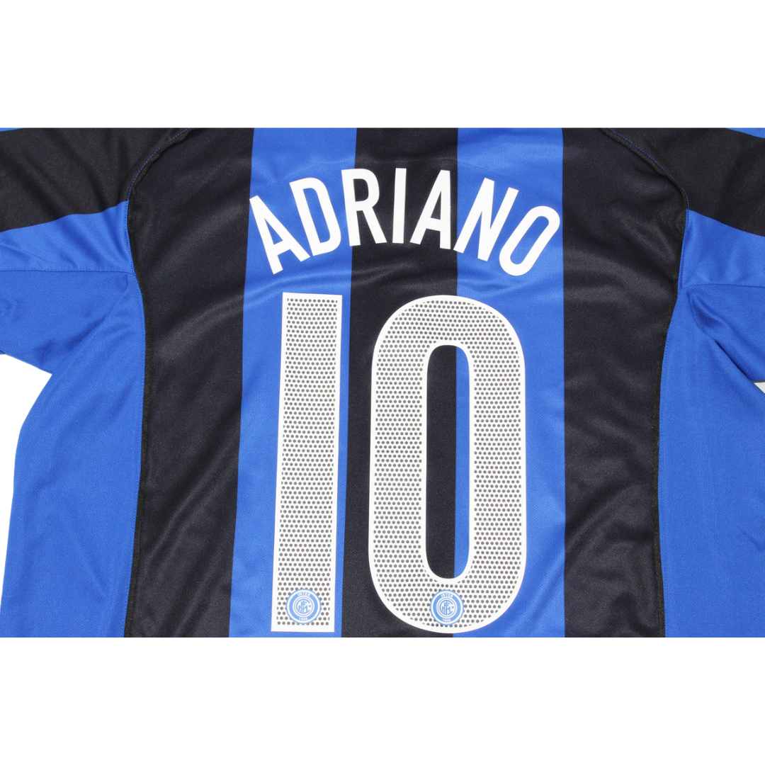 Camisa Retrô Inter de Milão Home Serie A Versão 04/05 "Adriano" N°.10