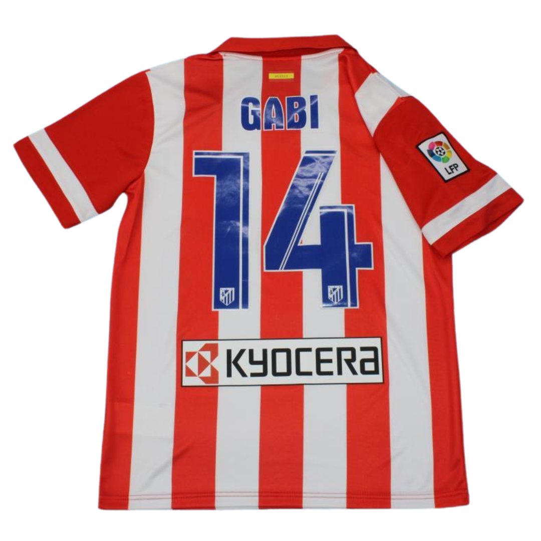Camisa Atlético de Madrid Home 13/14 - Versão Retrô "Gabi" Nº 14