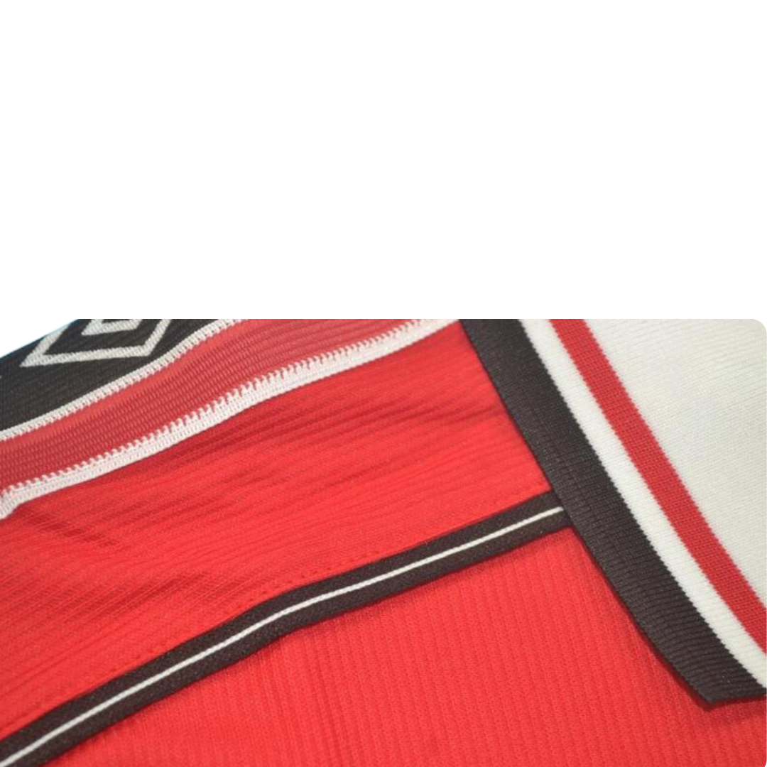 Camisa Manchester United Manga Longa 98/99 - Versão Retrô "Beckham" Nº 7