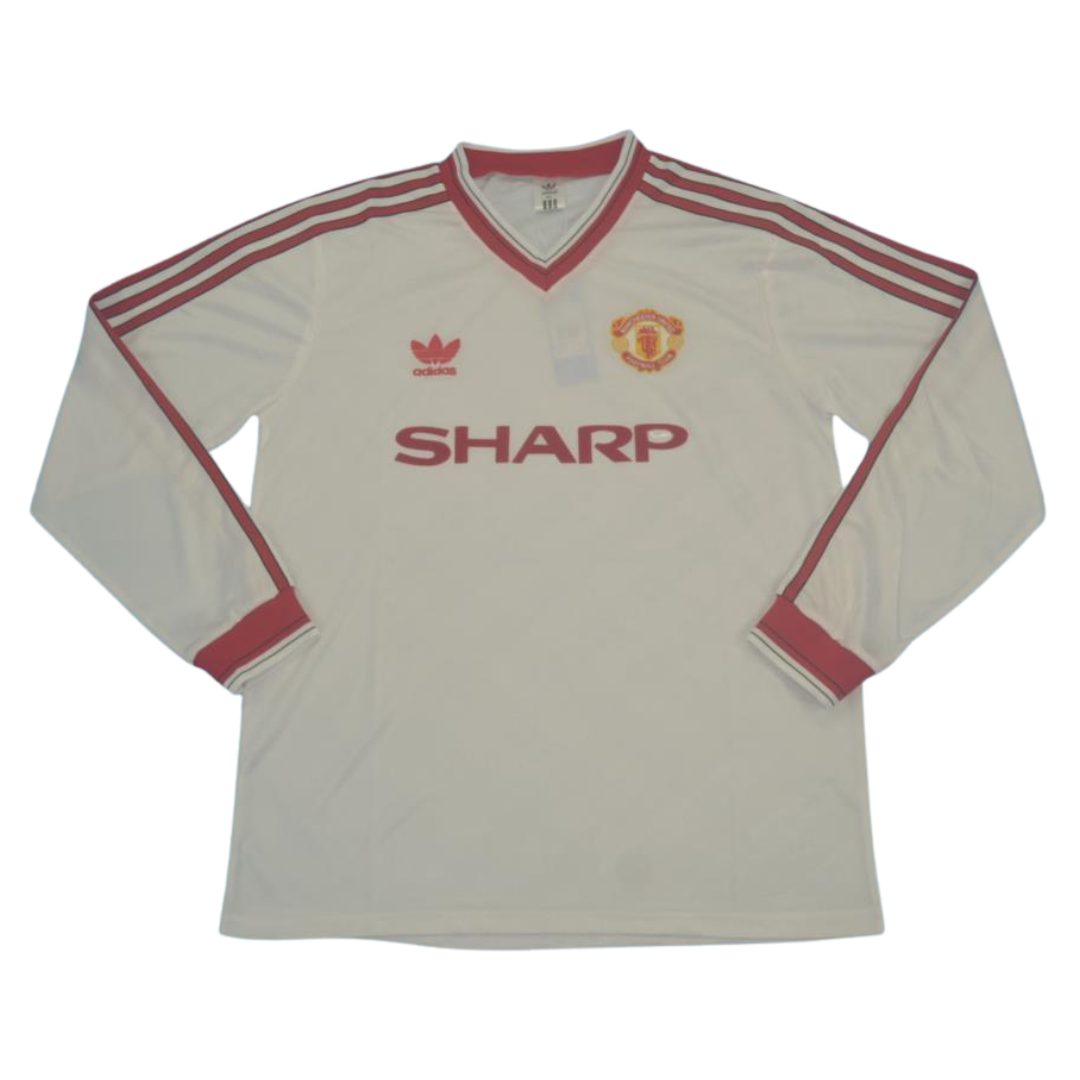 Camisa Manchester United Manga Longa Away 86/87 - Versão Retrô
