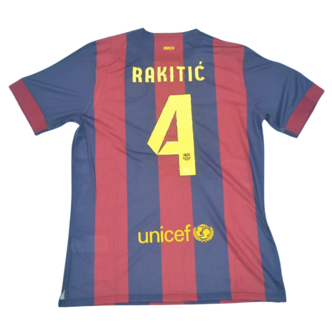 Camisa Barcelona Home 14/15 - Versão Retrô "Rakitić" Nº 4