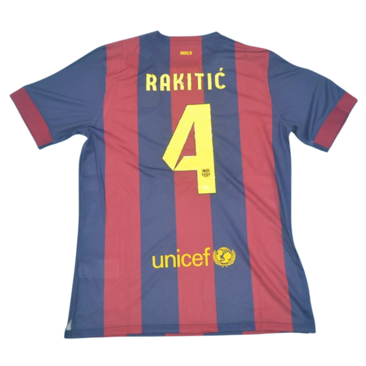 Camisa Barcelona Home 14/15 - Versão Retrô "Rakitić" Nº 4