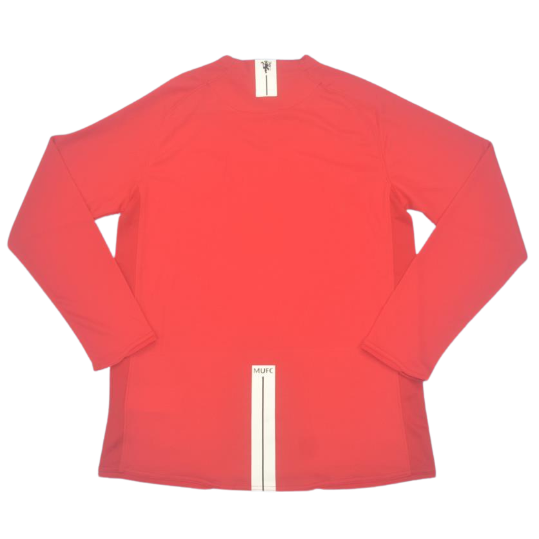 Camisa Manchester United Manga Longa Home 07/08 - Versão Retrô