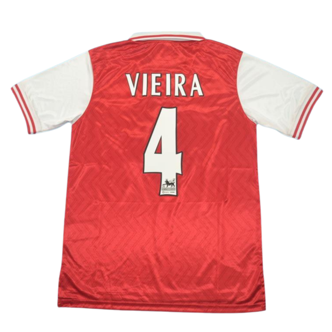 Camisa Arsenal Home 96/98 - Versão Retrô "Vieira" Nº 4