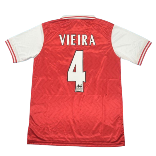 Camisa Arsenal Home 96/98 - Versão Retrô "Vieira" Nº 4