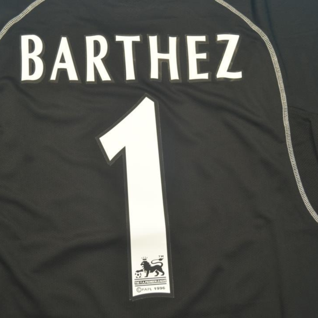 Camisa Manchester United Manga Longa 00/01 - Versão Retrô "Barthez" Nº 1