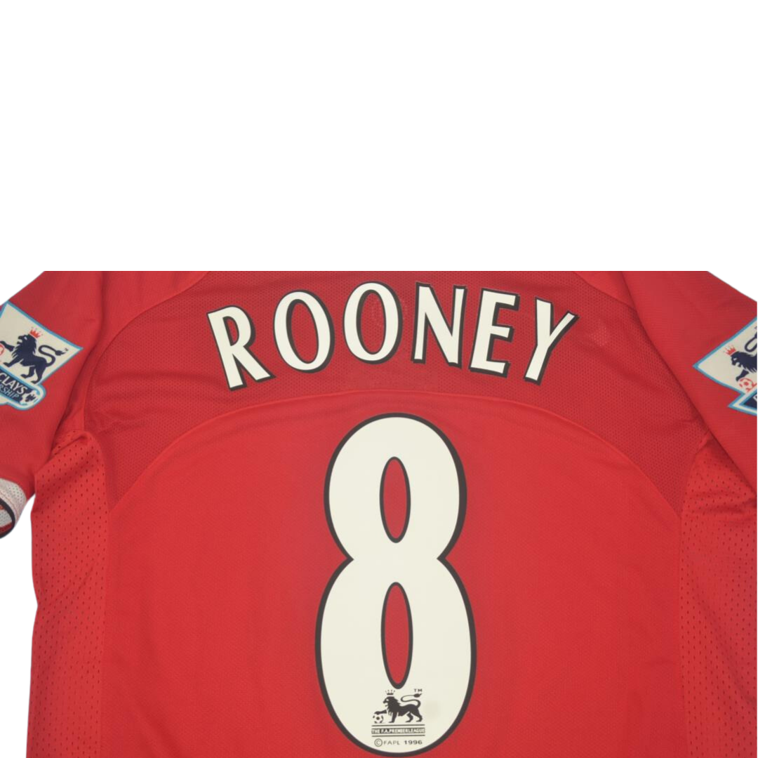 Camisa Retrô Manchester United Home 04/06 "Rooney" Nº8