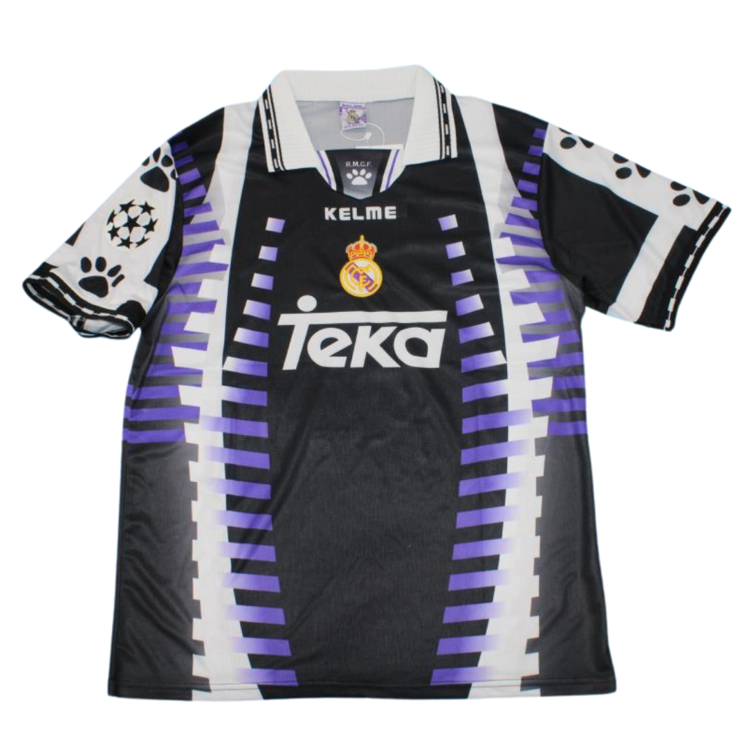Camisa Real Madrid Third Away 97/98 - Versão Retrô "Hierro" Nº 4