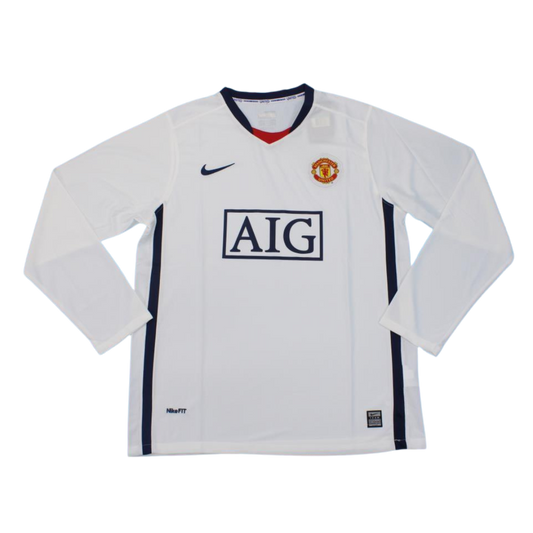 Camisa Manchester United Manga Longa Away 08/09 - Versão Retrô