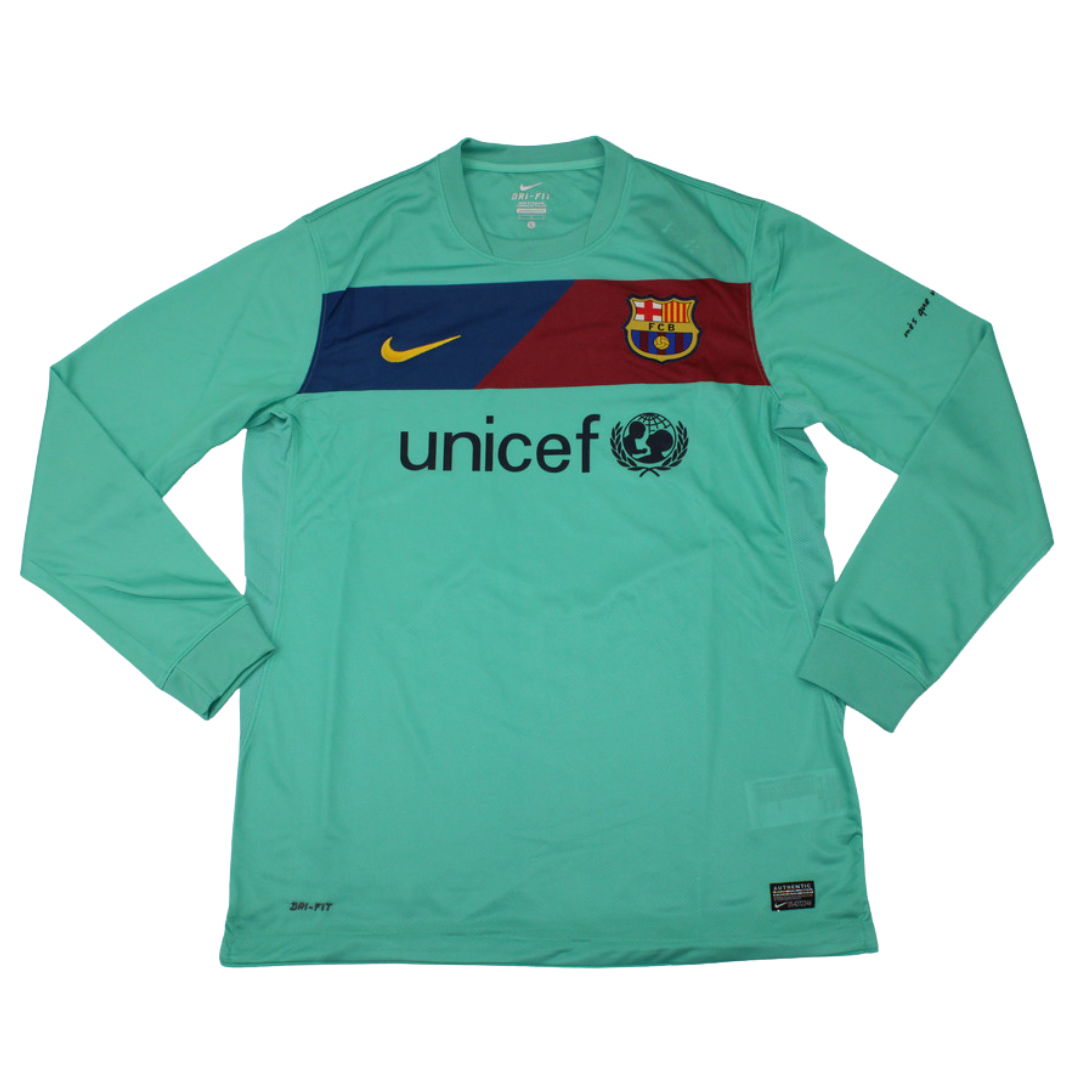 Camisa Barcelona Manga Longa Away 10/11 - Versão Retrô