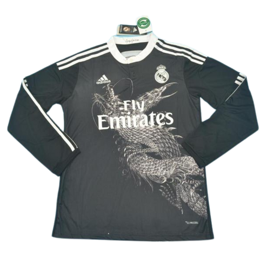 Camisa Real Madrid Manga Longa Third Away 14/15 - Versão Retrô
