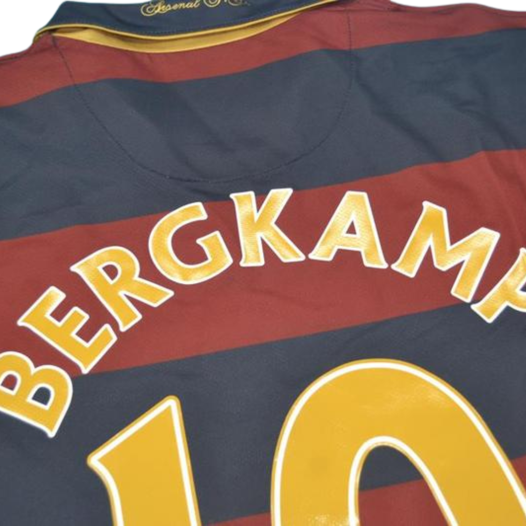 Camisa Arsenal Away 07/08 - Versão Retrô "Bergkamp" Nº 10