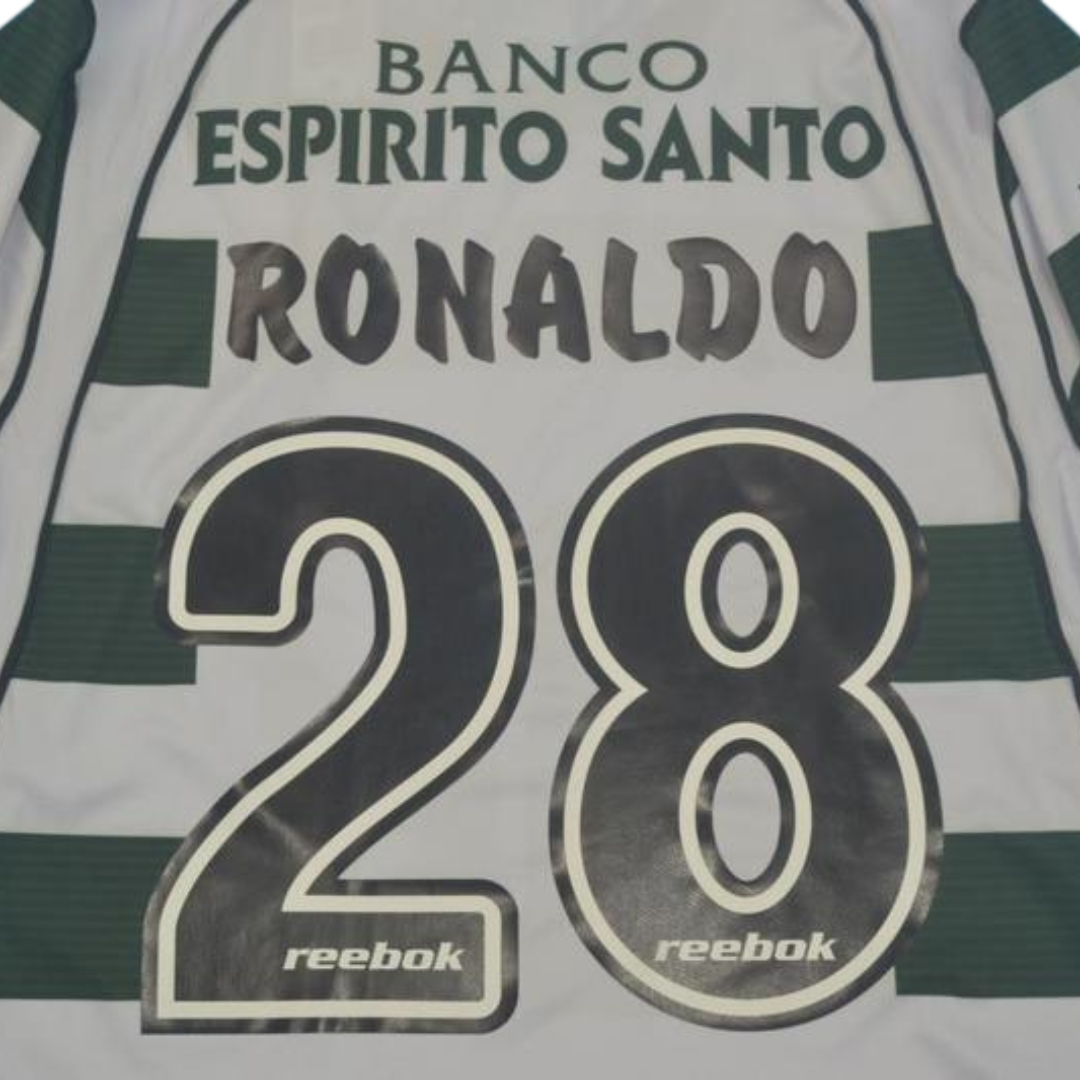 Camisa Sporting Home 01/02 - Versão Retrô "Cristiano Ronaldo" Nº 28