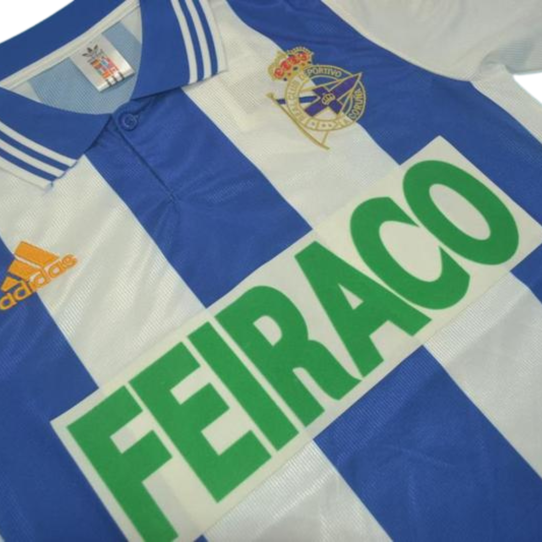 Camisa Deportivo de La Coruña Home 99/00 - Versão Retrô "Djalminha" Nº 8