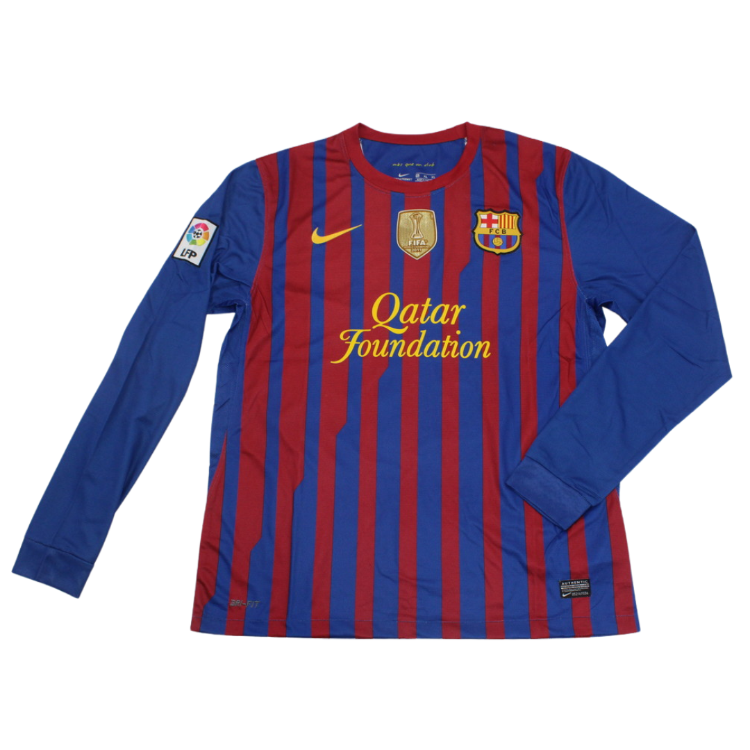 Camisa Barcelona Manga Longa Home 11/12 - Versão Retrô
