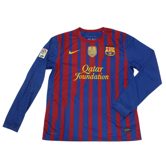 Camisa Barcelona Manga Longa Home 11/12 - Versão Retrô