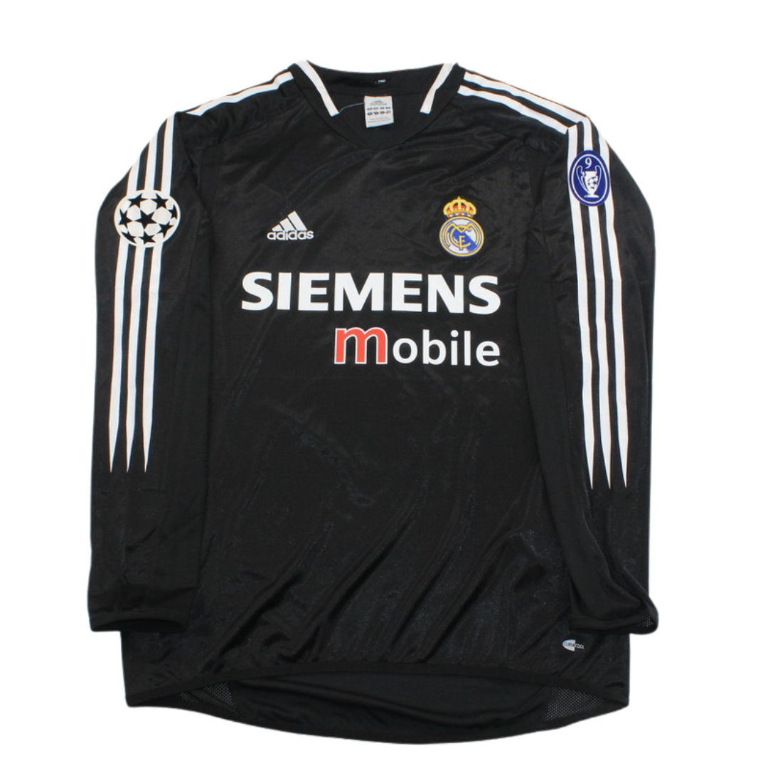 Camisa Real Madrid Manga Longa 04/05 - Versão Retrô "Zidane" Nº 5