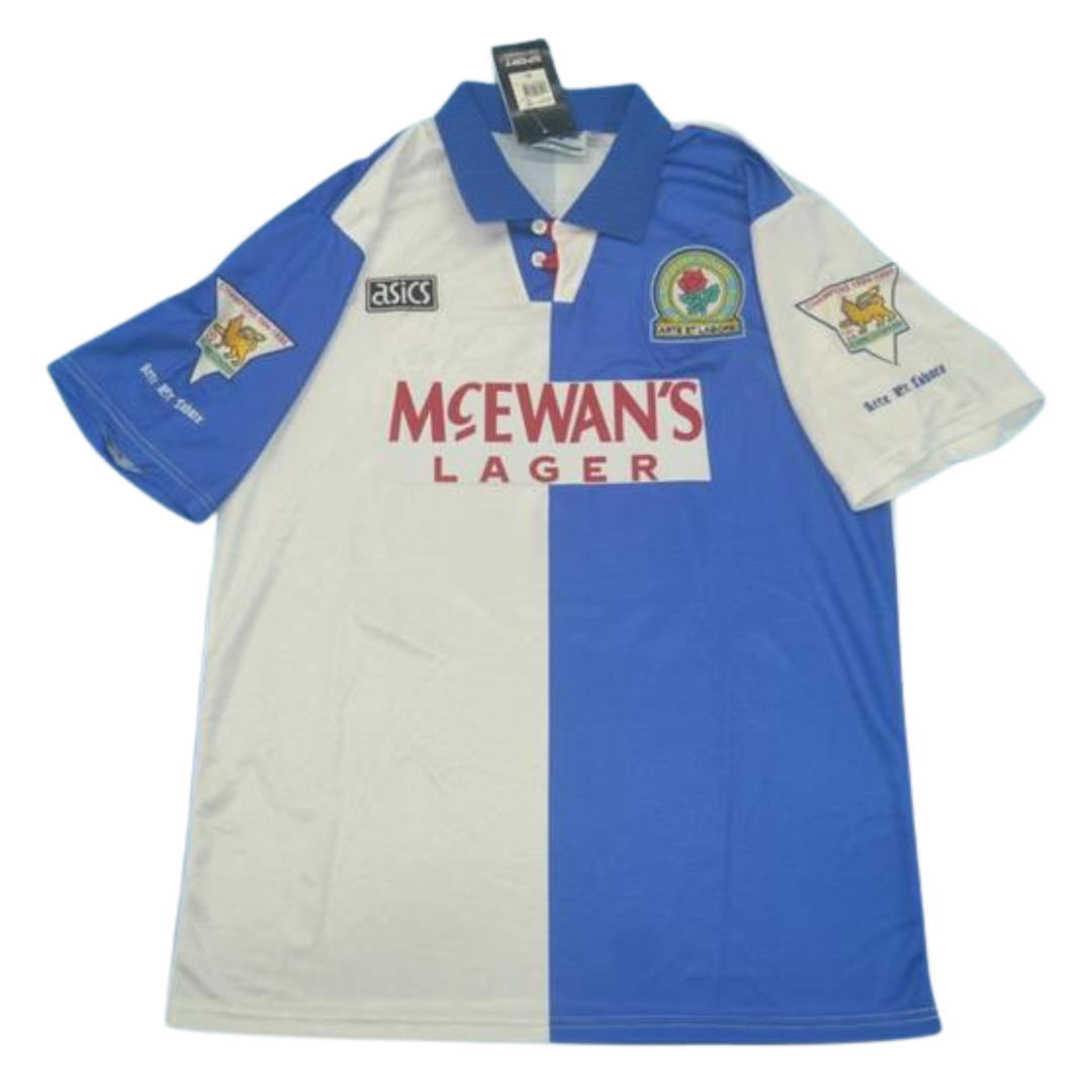 Camisa Blackburn Rovers Home 95/96 - Versão Retrô "Shearer" Nº 9