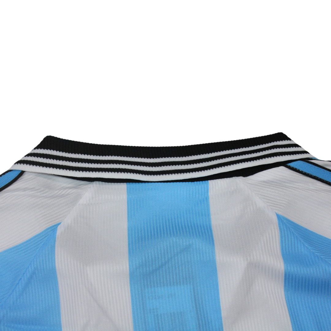 Camisa Argentina Manga Longa Home 1998 - Versão Retrô