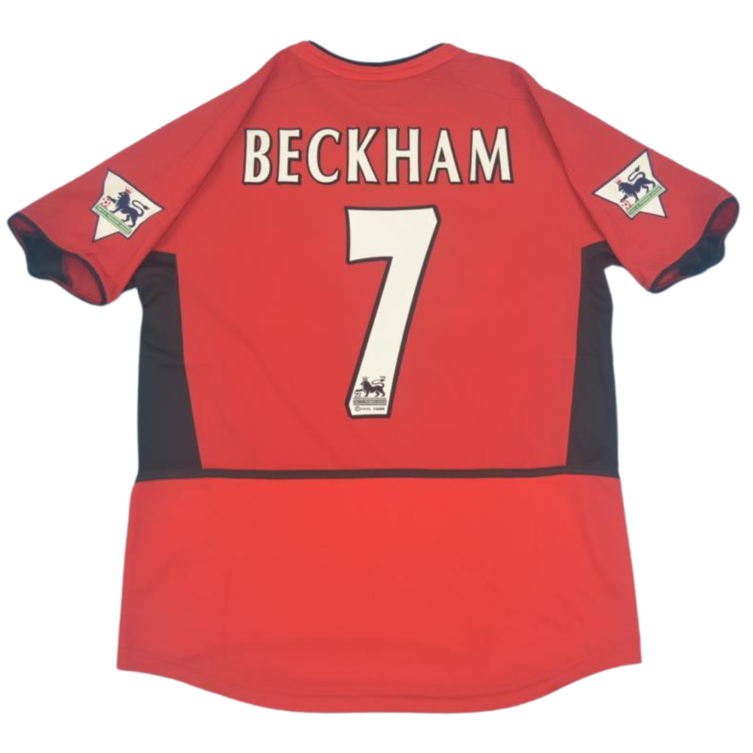 Camisa Manchester United Home 02/04 - Versão Retrô "Beckham" Nº 7