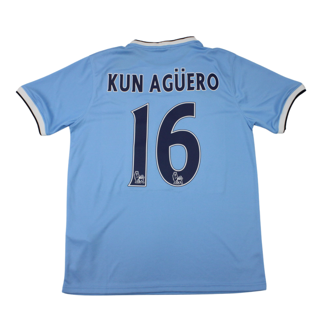 Camisa Manchester City Home 13/14 - Versão Retrô "Aguero" Nº 16