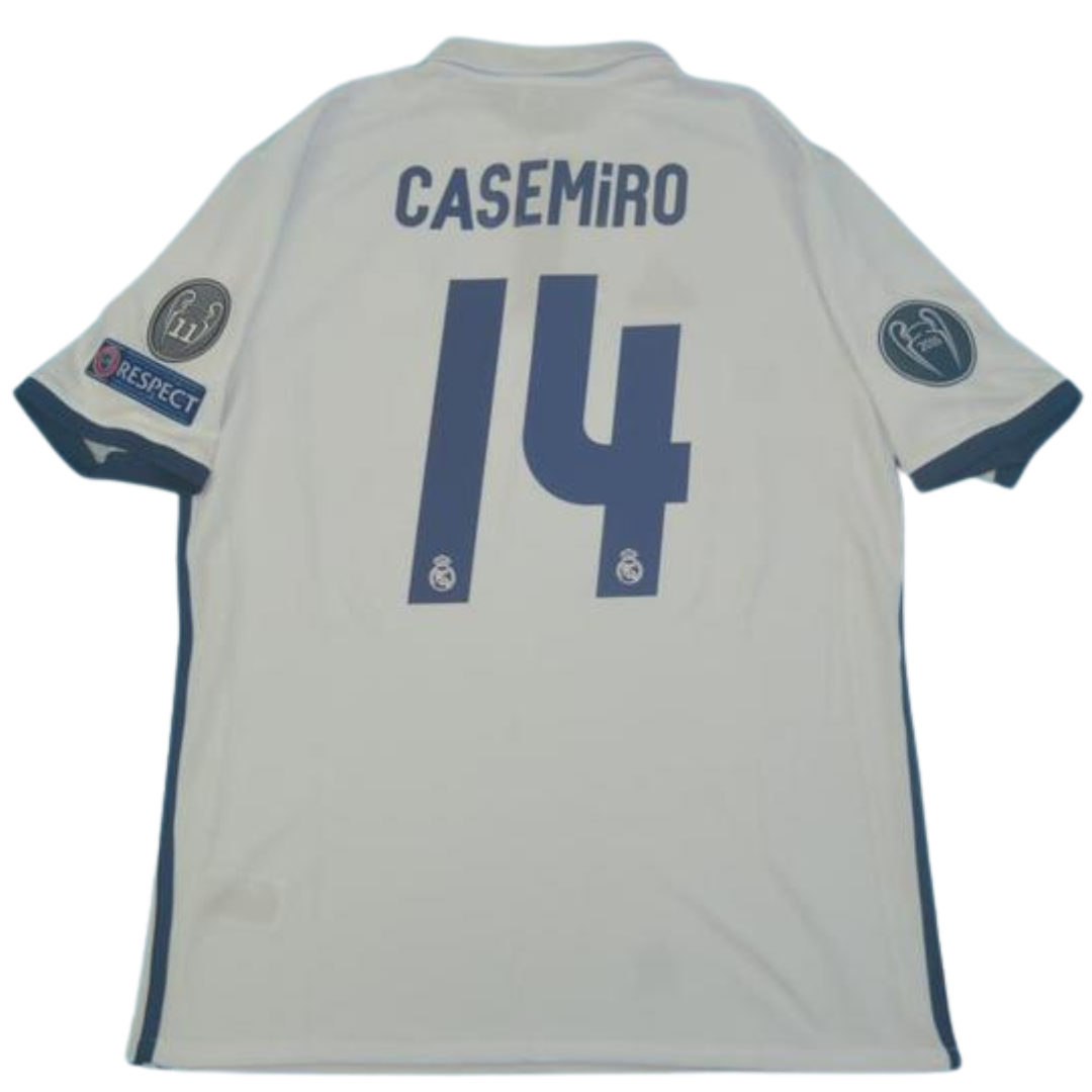 Camisa Real Madrid Home 16/17 - Versão Retrô "Casemiro" Nº 14