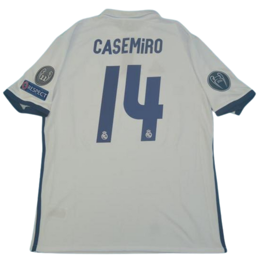 Camisa Real Madrid Home 16/17 - Versão Retrô "Casemiro" Nº 14