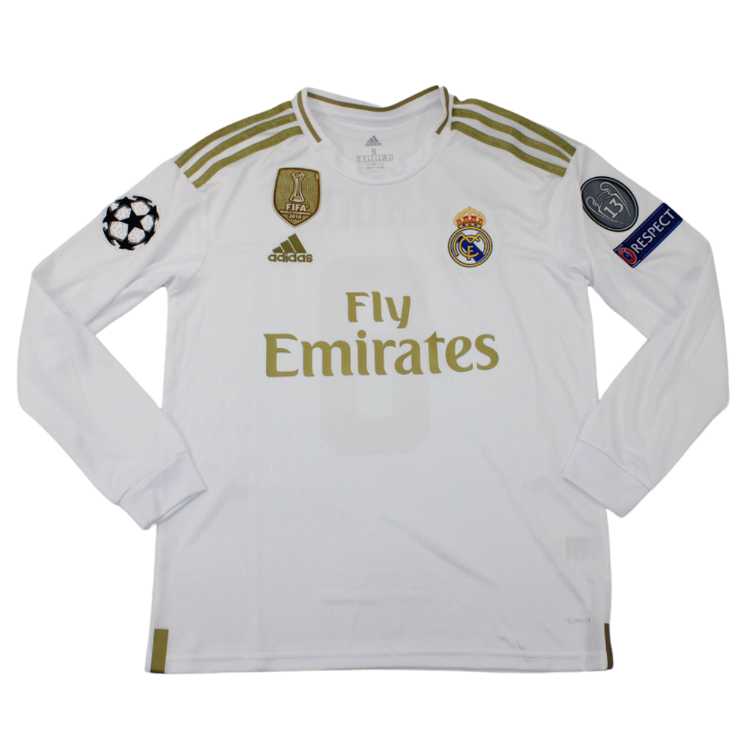 Camisa Real Madrid Manga Longa 19/20 - Versão Retrô "Kroos" Nº 8