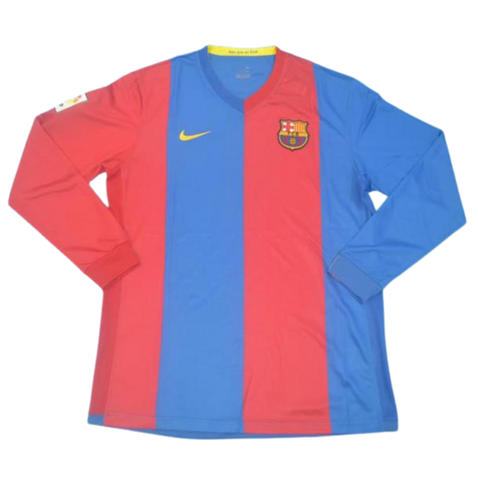 Camisa Barcelona Manga Longa Home 06/07 - Versão Retrô