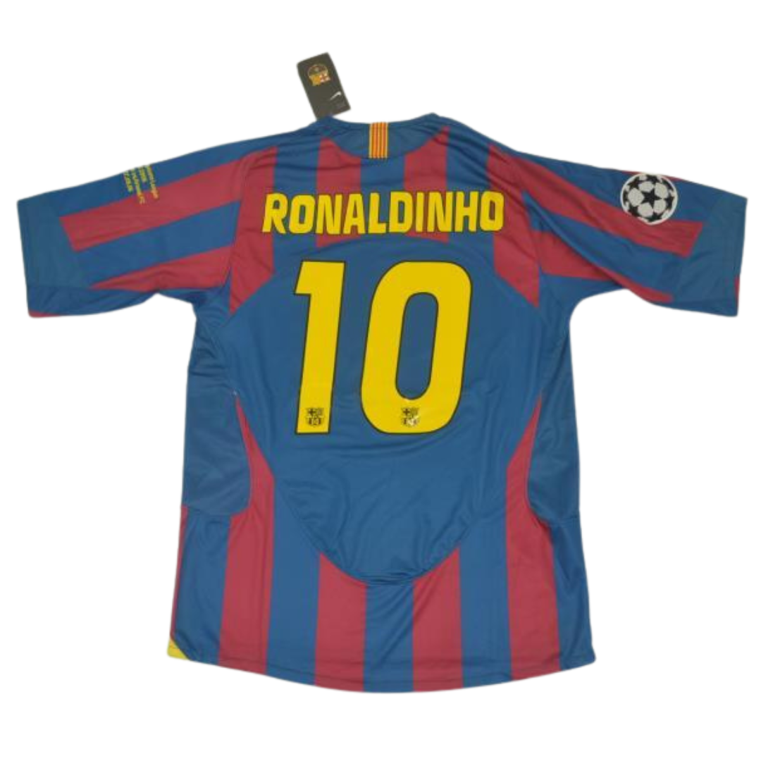 Camisa Barcelona Home 2006 - Versão Retrô "Ronaldinho" Nº 10