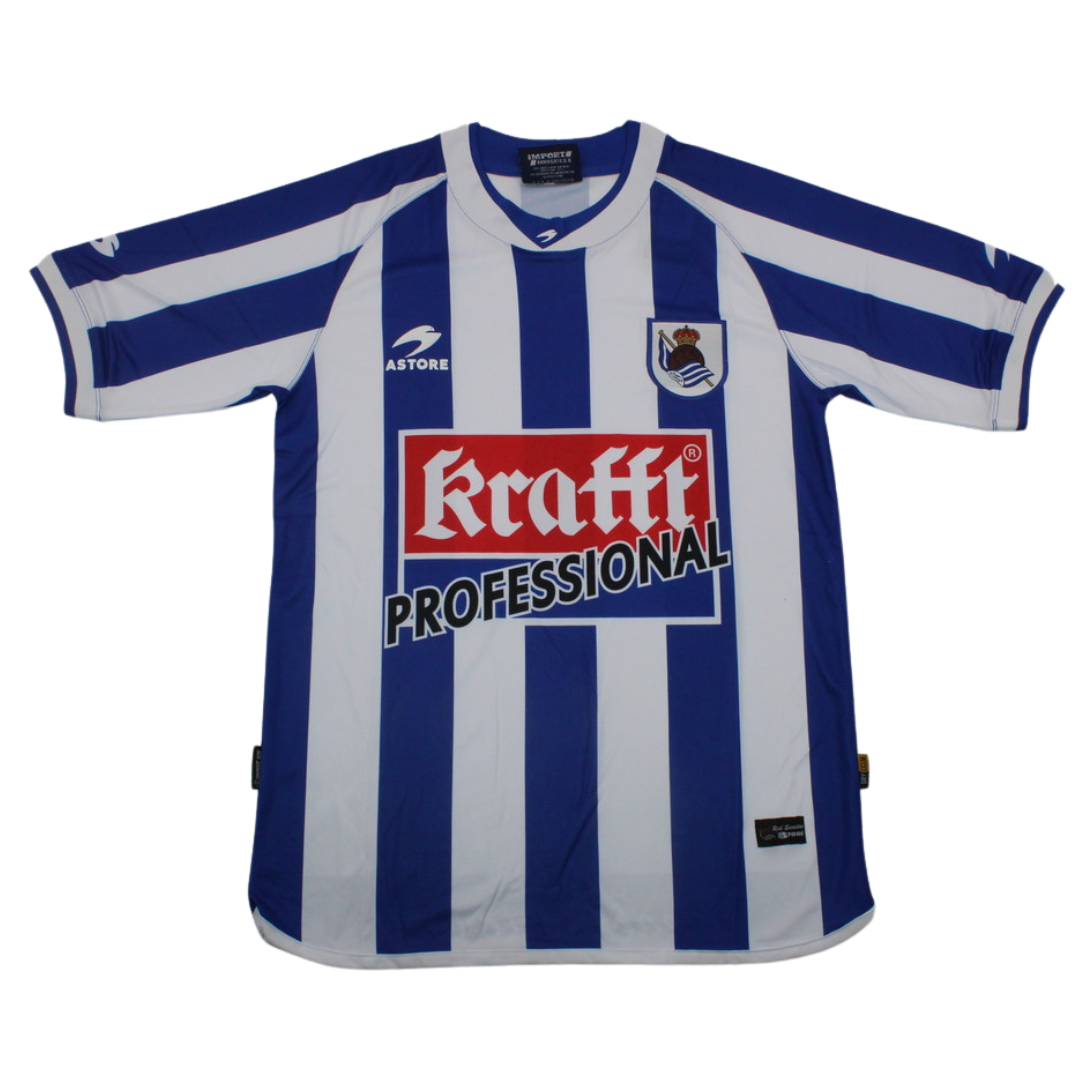 Camisa Real Sociedad Home 02/03 - Versão Retrô "Alonso" Nº 4
