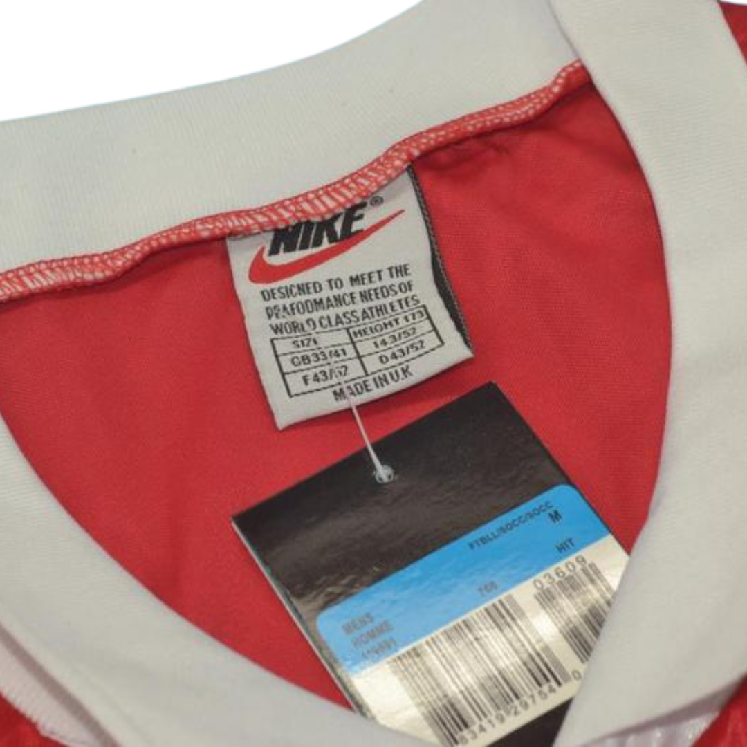Camisa Arsenal Manga Longa Home 95/96 - Versão Retrô
