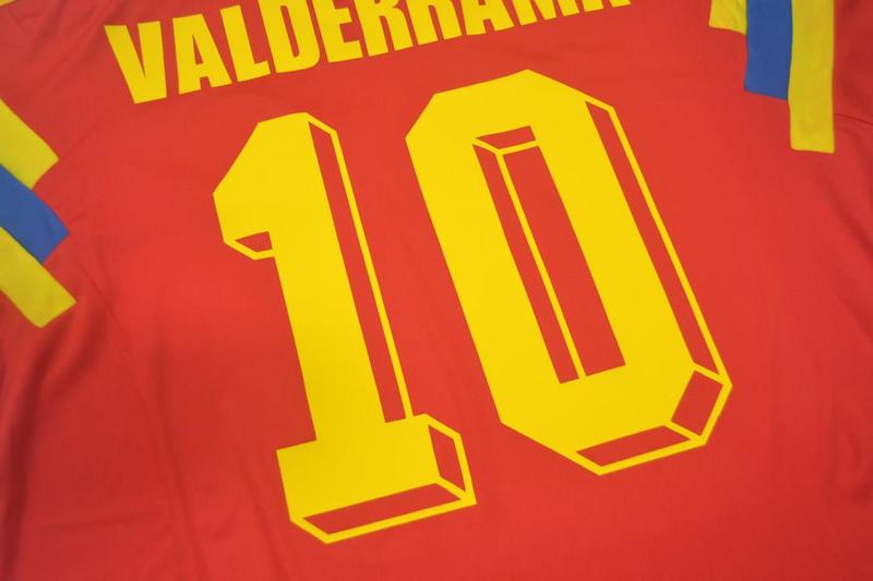 Camisa Retrô Colômbia Home  1990 "Valderrama" N°10