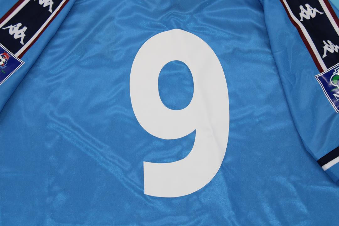 Camisa Manchester City Home 98/99 - Versão Retrô Nº 9
