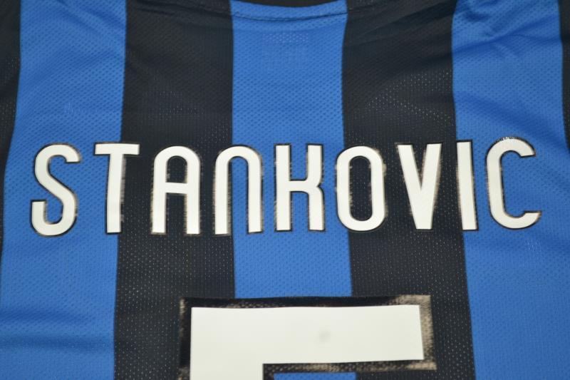 Camisa Retrô Inter de Milão Home UCL Finale Versão 2010 "Stankovic" N°.5