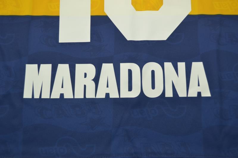 Camisa Boca Juniors Home 95/96 - Versão Retrô "Maradona" N° 10