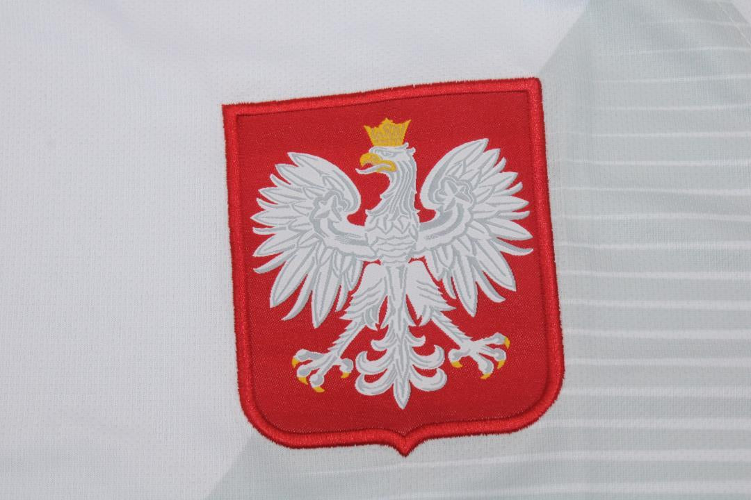 Camisa Polônia Copa do Mundo Home 2018 - Versão Retrô "Lewandowski" N° 9